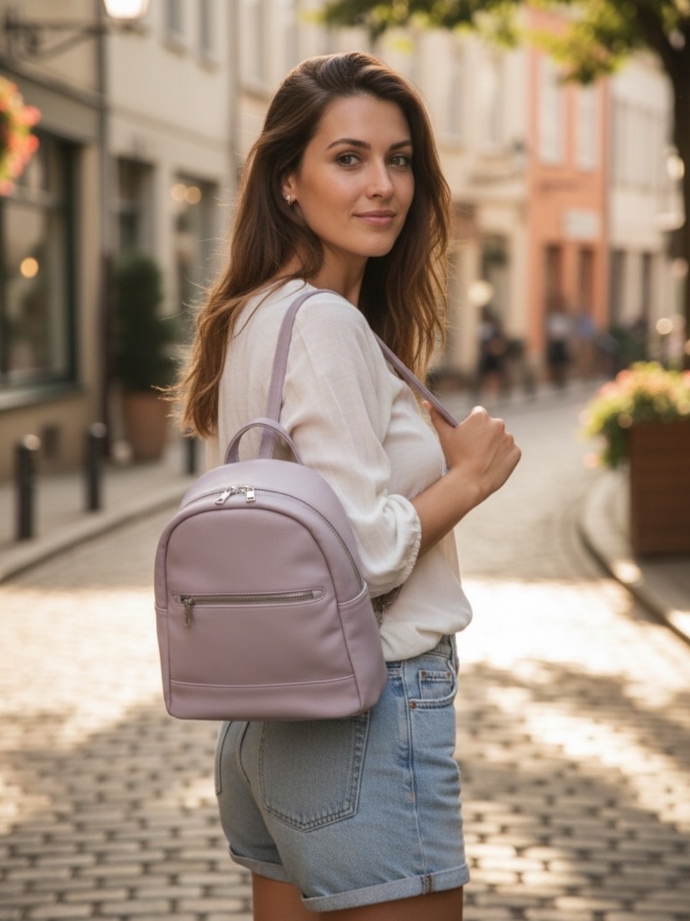 Madden girl Stylish Lilac Mini Backpack for Women (001)